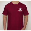 KBA Battle Worn Flag Shirt - Cranberry